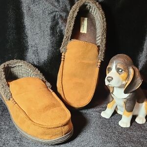 Dearfoams Chocolate Brown Slippers